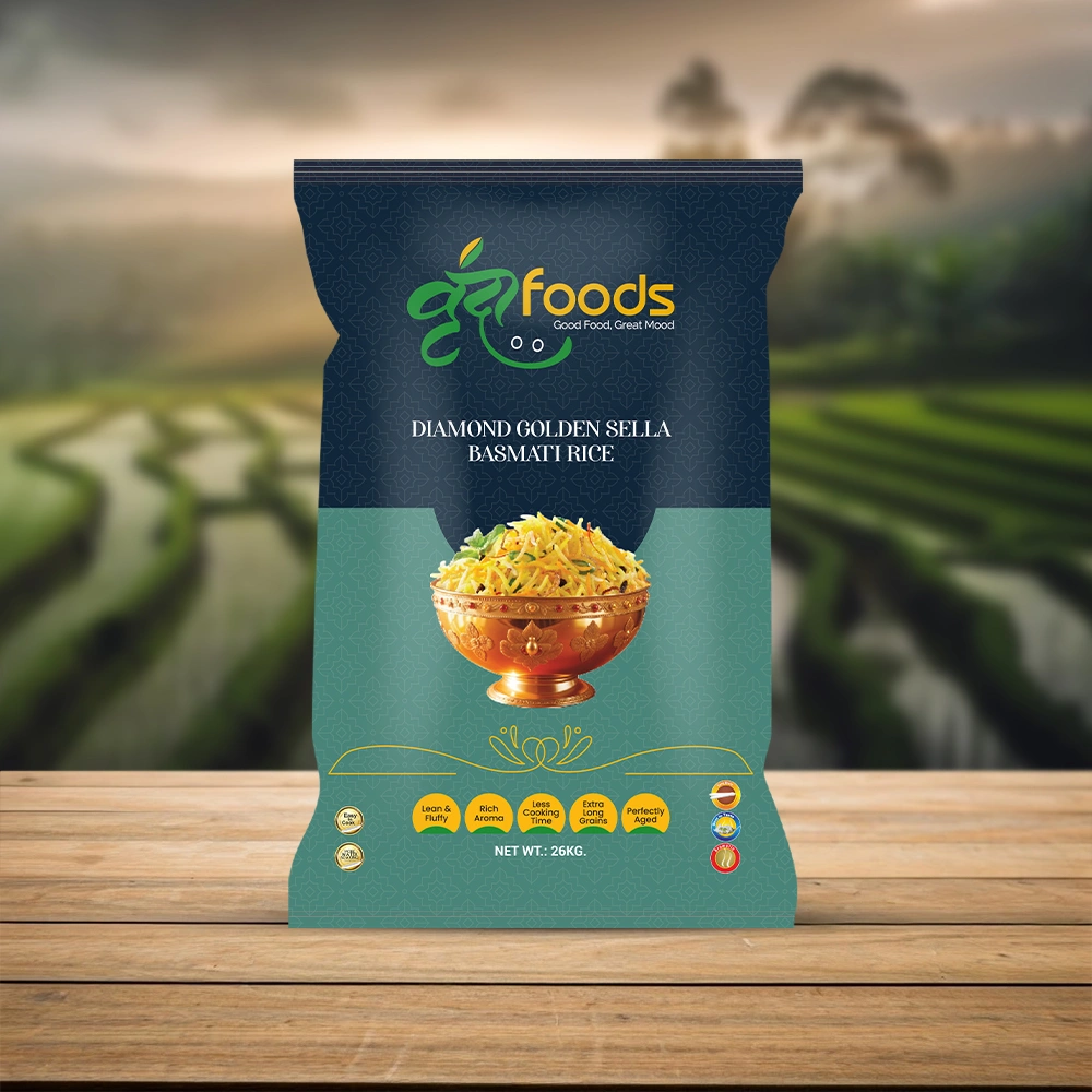 Diamond golden sella basmati rice
